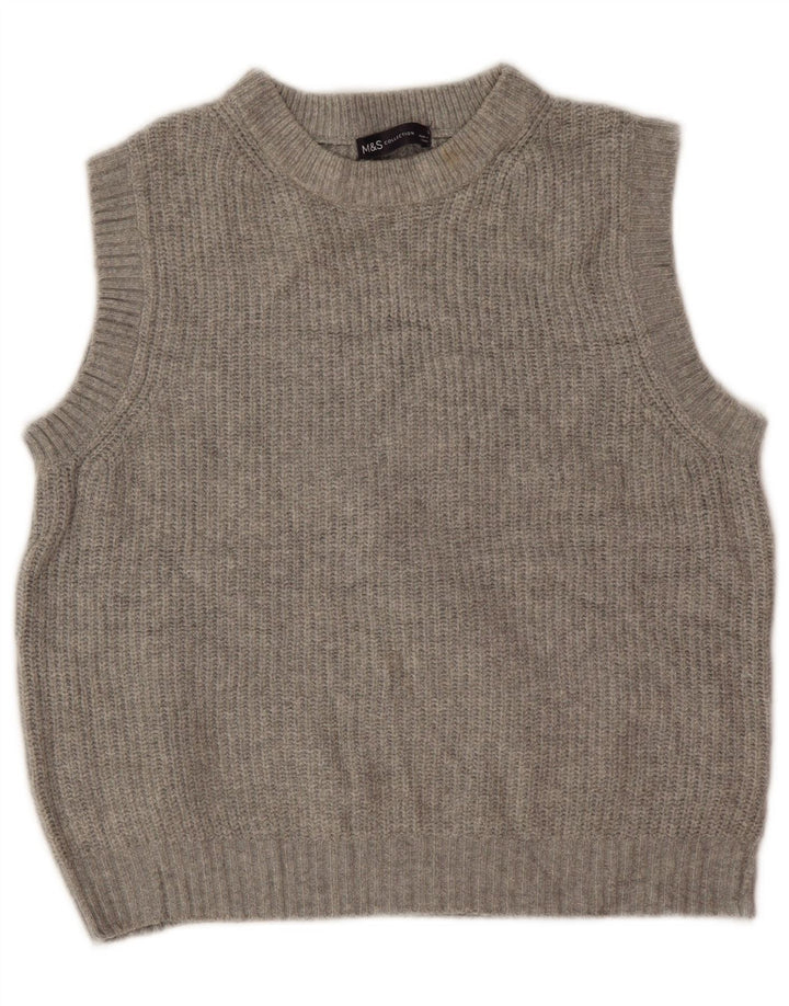 Marks & Spencer Γυναικείο γιλέκο Crop Tank Top 10 Small Grey Polyester