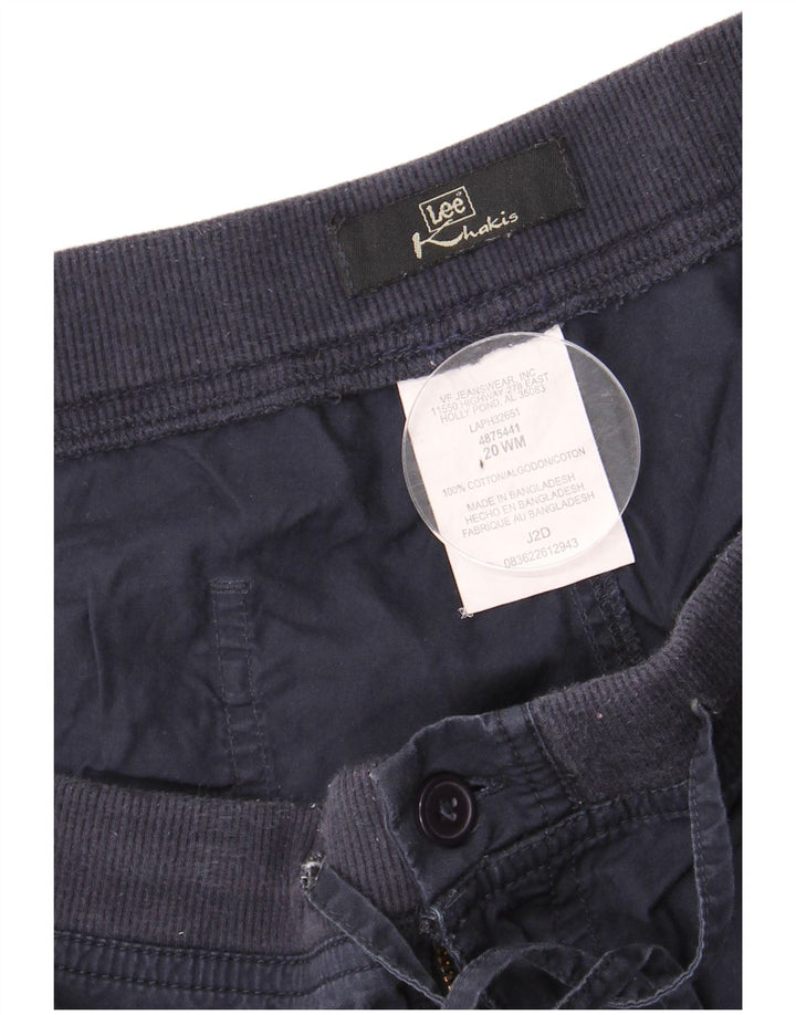 LEE Γυναικείο Σορτς Chino Χακί US 20 3XL W40 Navy Blue Cotton