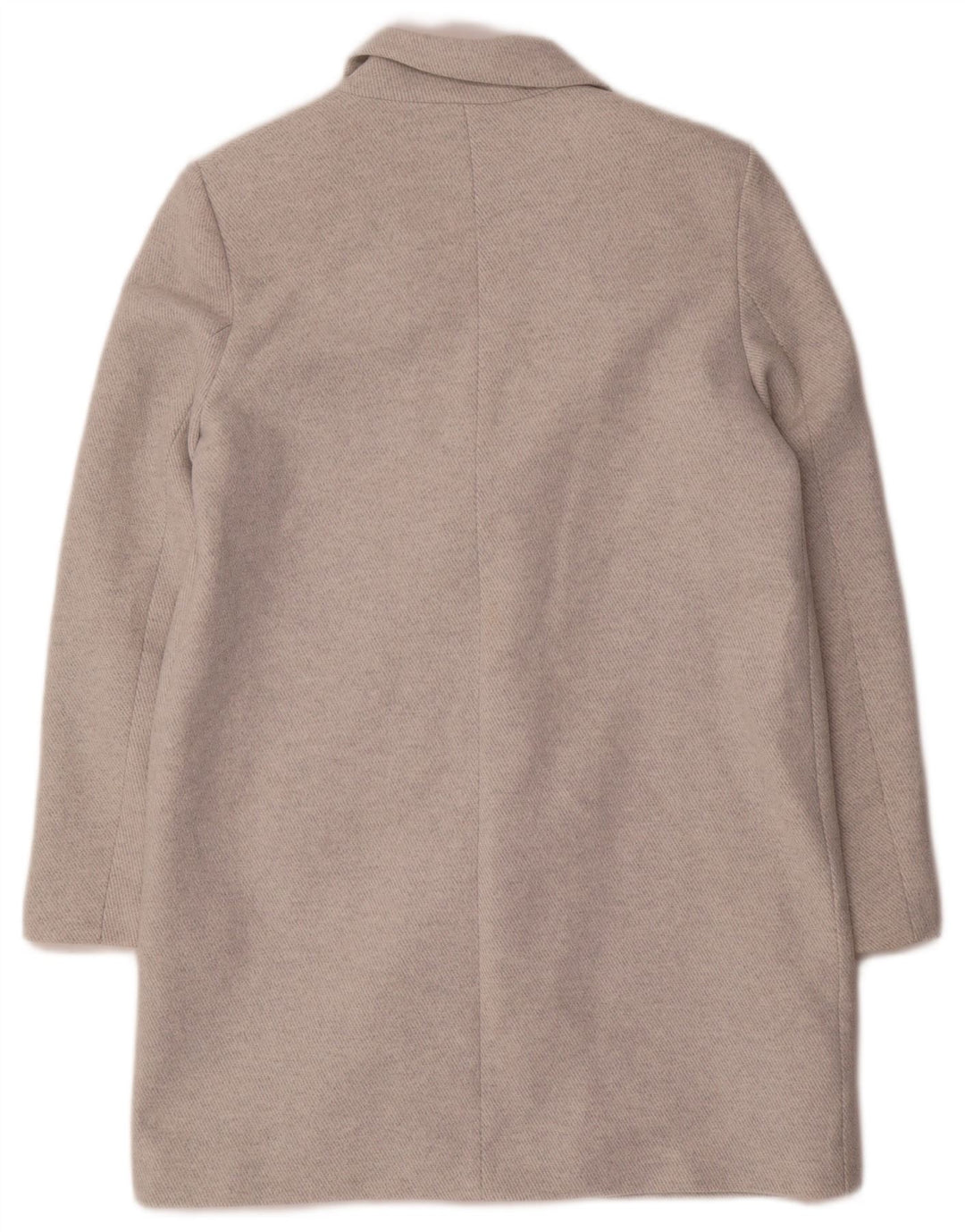 Zara Γυναικείο Παλτό με διπλό στήθος UK 14 Medium Grey Polyester