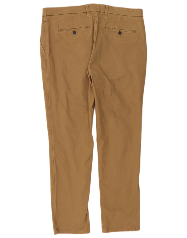 Ανδρικό παντελόνι Chino Marks & Spencer W36 L29 Μπεζ βαμβακερό