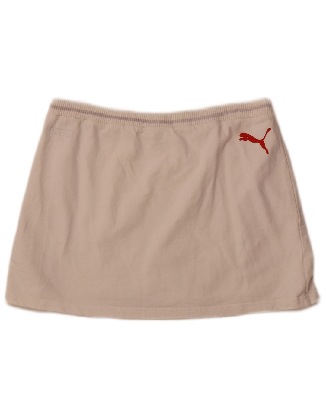 Γυναικεία γραφική μίνι φούστα Puma μεσαία W32 Λευκή