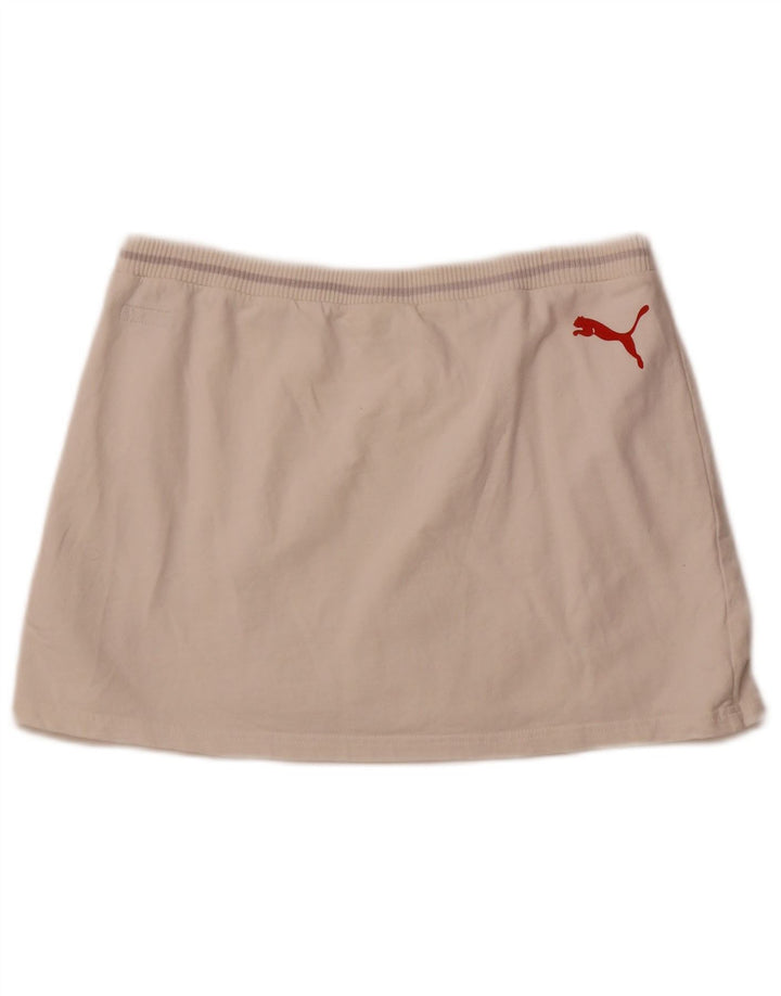 Γυναικεία γραφική μίνι φούστα Puma μεσαία W32 Λευκή