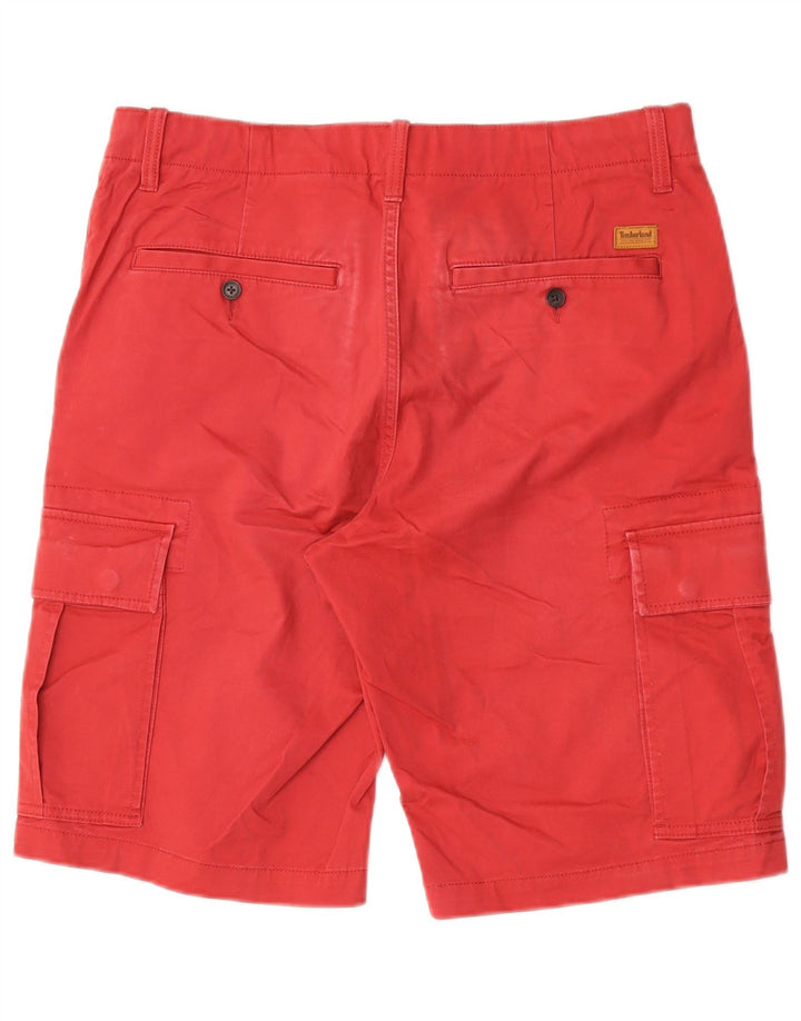 Ανδρικό σορτς Cargo Timberland Relaxed Fit W31 Μεσαίο κόκκινο βαμβακερό