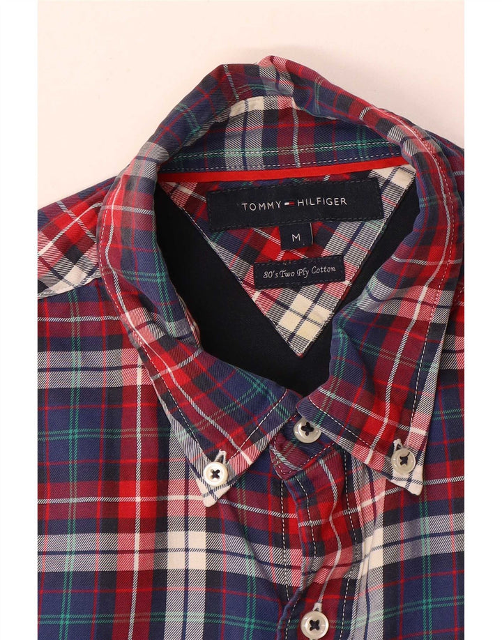 Ανδρικό πουκάμισο Tommy Hilfiger, μεσαίο κόκκινο καρό βαμβακερό