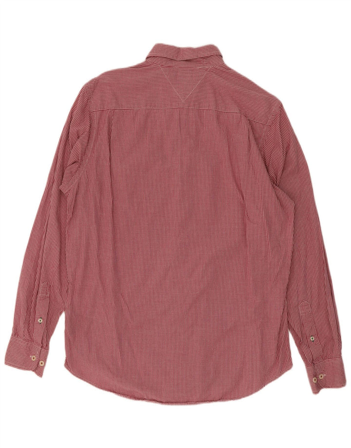 Tommy Hilfiger Ανδρικό πουκάμισο Classic Fit Μικρό κόκκινο βαμβακερό Gingham