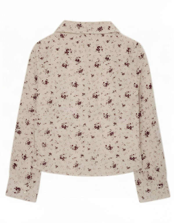 Laura Ashley Γυναικείο πουκάμισο UK 12 Medium White Floral