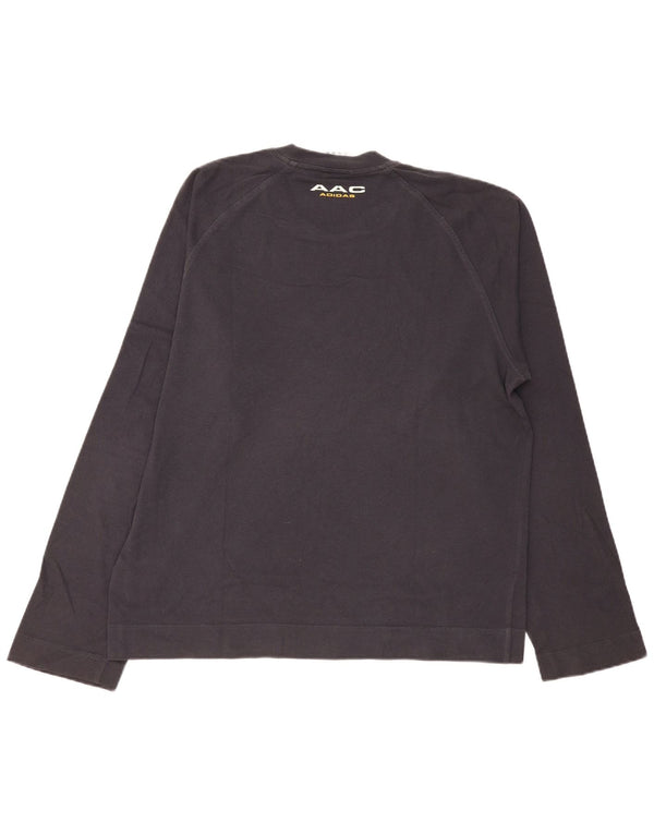 Ανδρικό γραφικό τοπ Adidas μακρυμάνικο XL Navy blue βαμβακερό