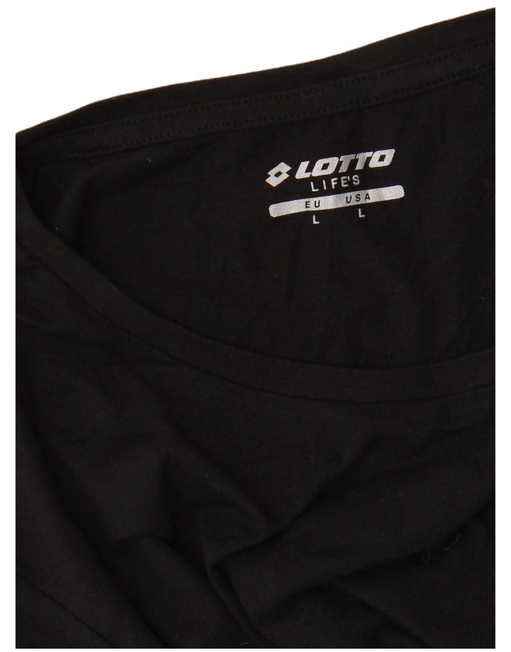 Γυναικείο T-Shirt LOTTO Top UK 16 Large Black