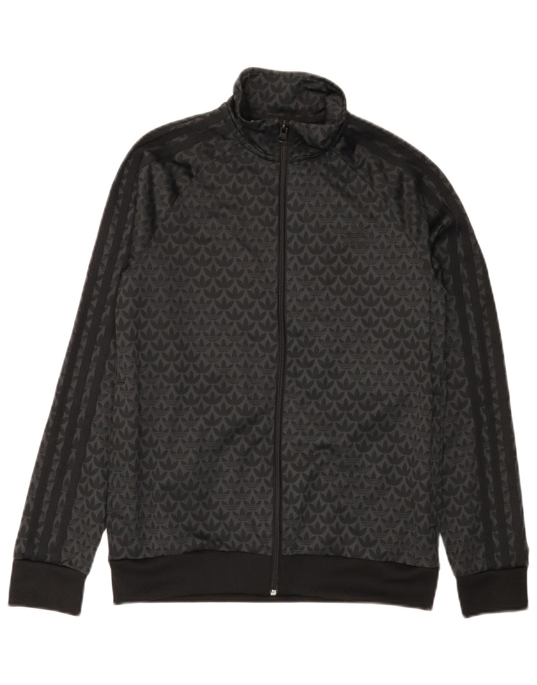 Adidas Boys Graphic αθλητική φόρμα Top Jacket 12-13 Years Black Polyester