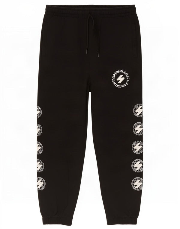 Superdry Mens Graphic Tracksuit Trousers Joggers Small Black