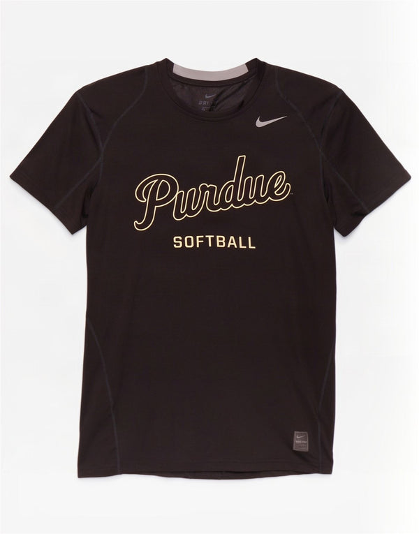 Ανδρικό γραφικό μπλουζάκι Nike Dri Fit, μεσαίο μαύρο πολυεστέρα