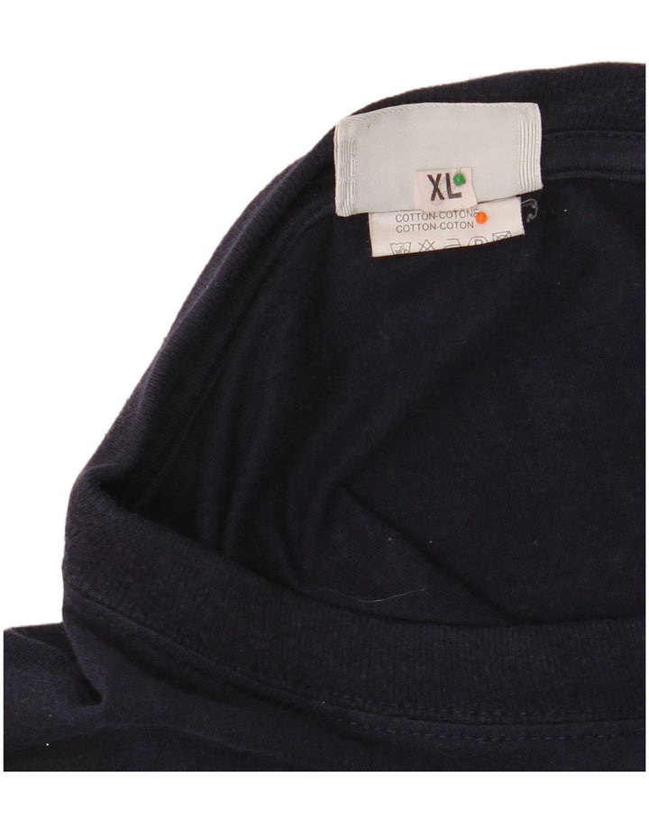 ASICS Ανδρικό T-Shirt Top XL Navy Blue Cotton