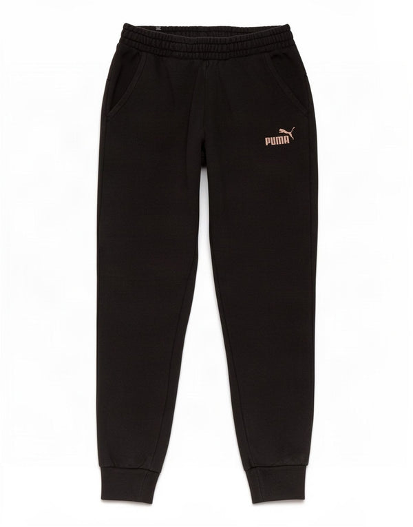 Ανδρική αθλητική φόρμα Puma Παντελόνι Joggers Μικρό μαύρο βαμβακερό