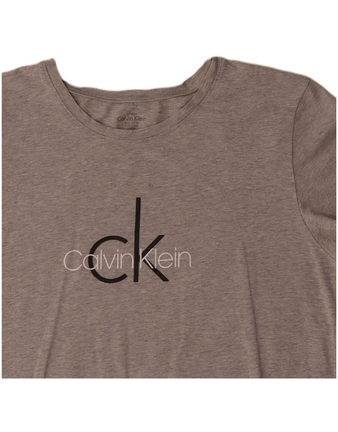 Γυναικείο γραφικό T-Shirt CALVIN KLEIN Top UK 18 XL Γκρι