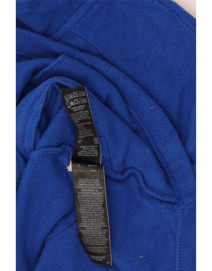 Marks & Spencer Γυναικείο Fleece Jacket UK 12 Medium Blue Polyester
