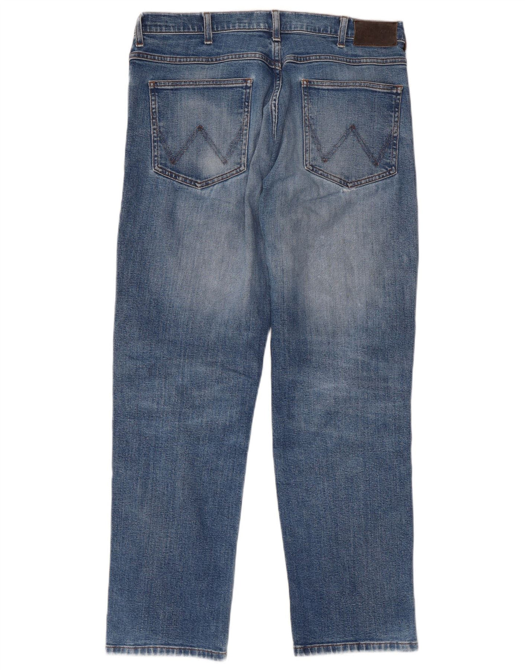 Ανδρικό τζιν WRANGLER Distressed Straight W34 L30 Μπλε βαμβακερό