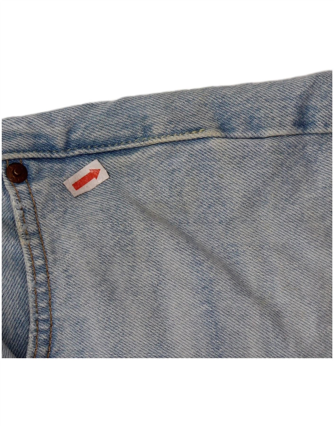 LEVI'S Womens 501 Distressed τζιν σορτς W28 μεσαίο μπλε βαμβακερό