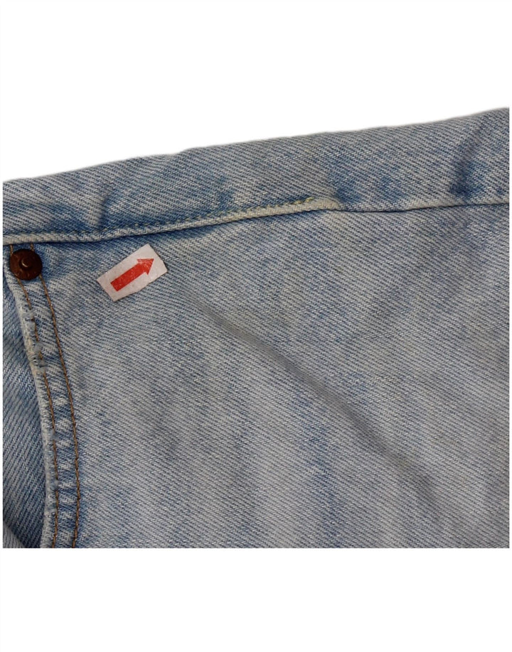 LEVI'S Womens 501 Distressed τζιν σορτς W28 μεσαίο μπλε βαμβακερό
