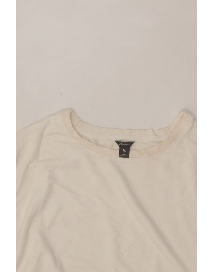 EDDIE BAUER Womens Blouse Top UK 16 Large White Viscose Vintage Eddie Bauer and Second-Hand Eddie Bauer from Messina Hembry 