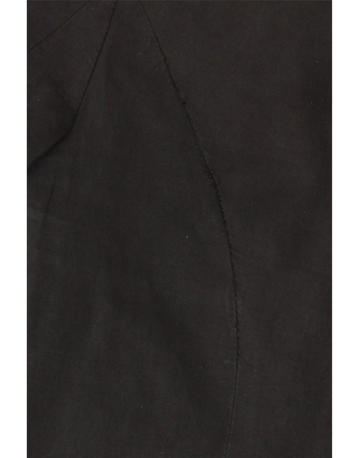 All Saints Γυναικείο Μπουφάν Blazer Crop 3 Κουμπιών UK 12 μεσαίο μαύρο βαμβακερό