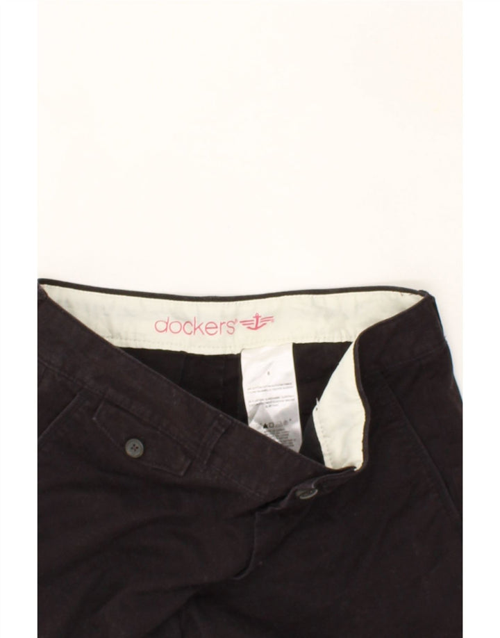 DOCKERS Womens Chino Shorts US 6 Medium W30  Black Cotton Vintage Dockers and Second-Hand Dockers from Messina Hembry 