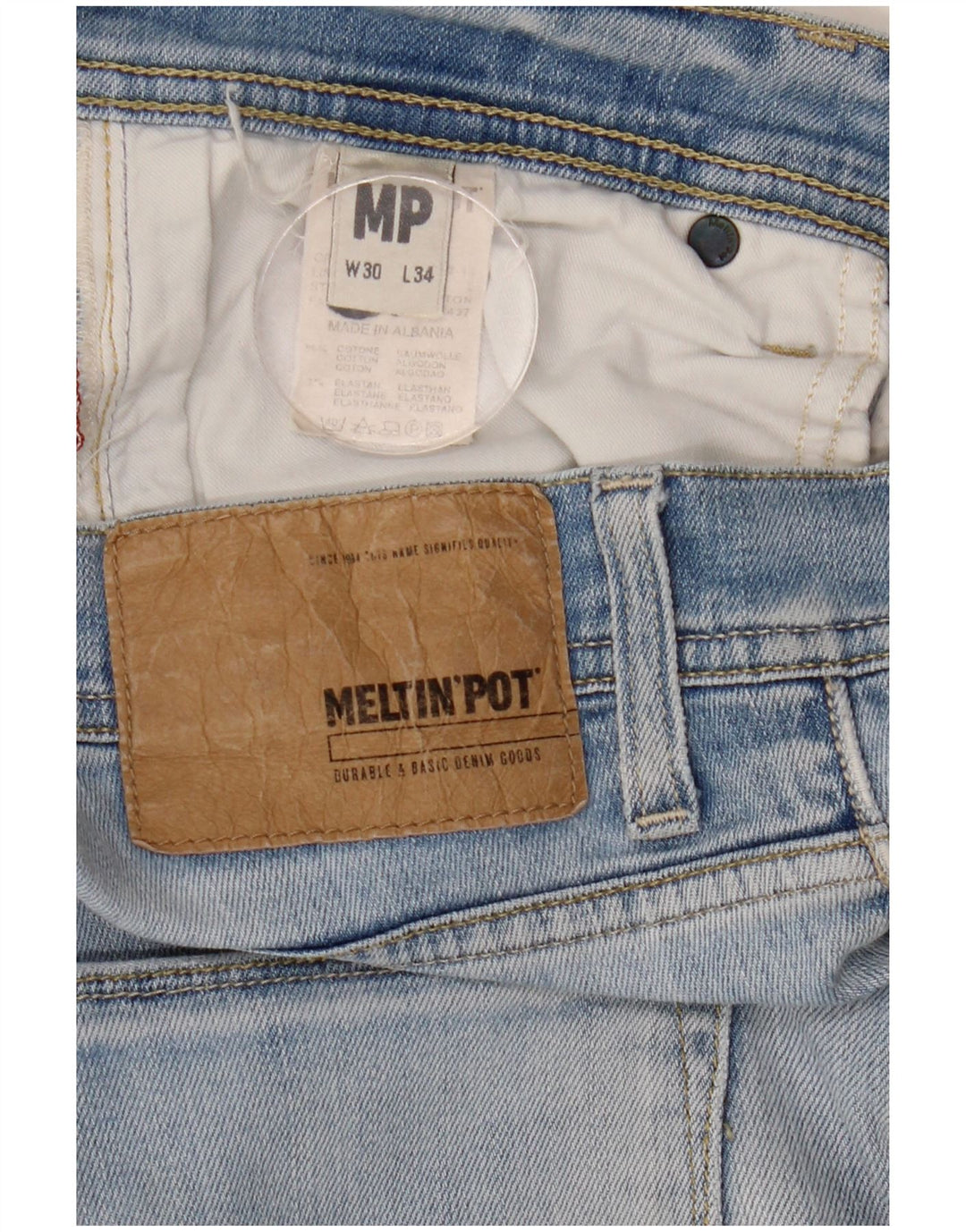 Meltin' Pot Γυναικείο Slim Jeans W30 L34 Blue Cotton