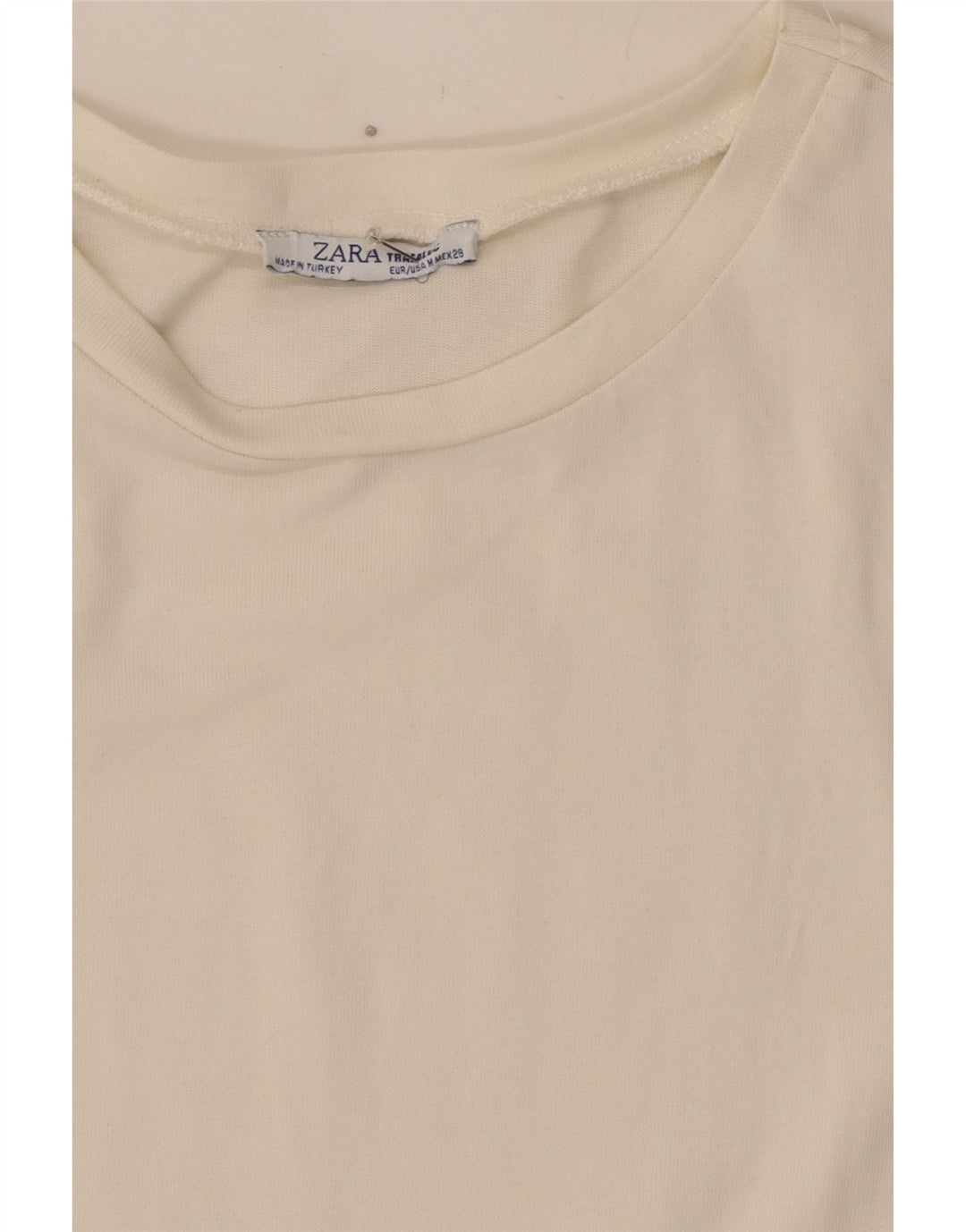 Zara Γυναικεία Μπλούζα Τοπ UK 12 Medium White Animal Print