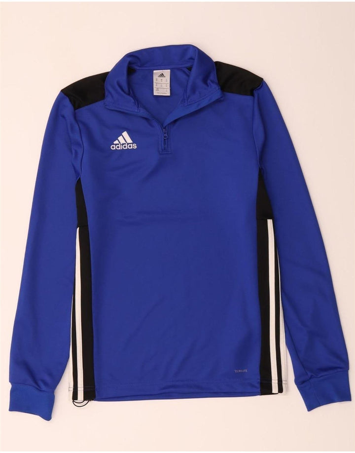 Adidas Ανδρική φόρμα πουλόβερ με φερμουάρ Climalite Top XS Blue Colourblock