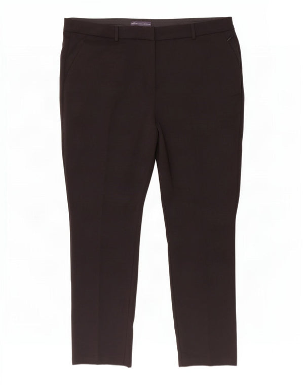 Marks & Spencer Womens Modern Slim Casual Trousers UK 20 2XL W40 L30 Black