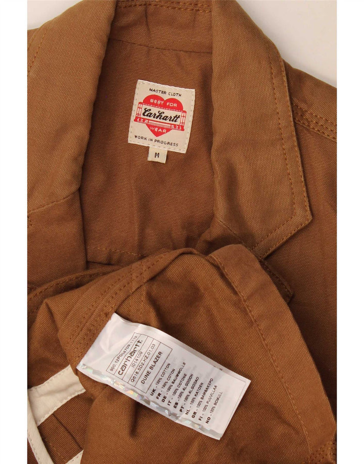 Carhartt Ανδρικό σακάκι με 3 κουμπιά σακάκι UK 38 μεσαίο καφέ βαμβακερό