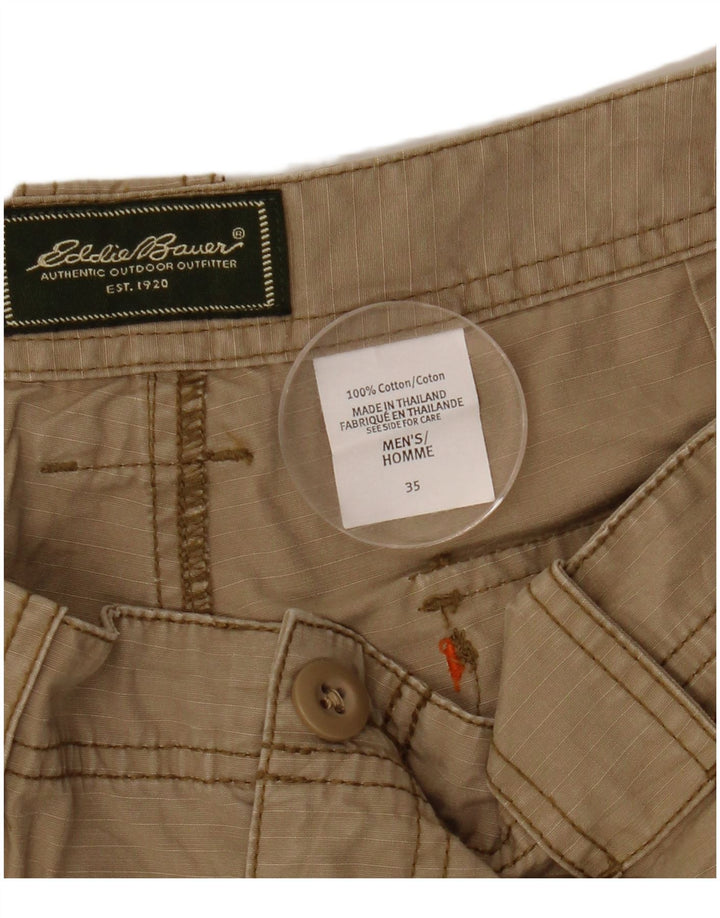 EDDIE BAUER Ανδρικό σορτς Cargo W35 Μεγάλο Μπεζ Βαμβακερό