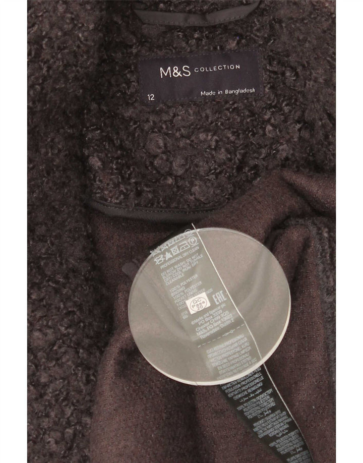 Marks & Spencer Γυναικείο Πανωφόρι UK 12 Medium Grey Polyester