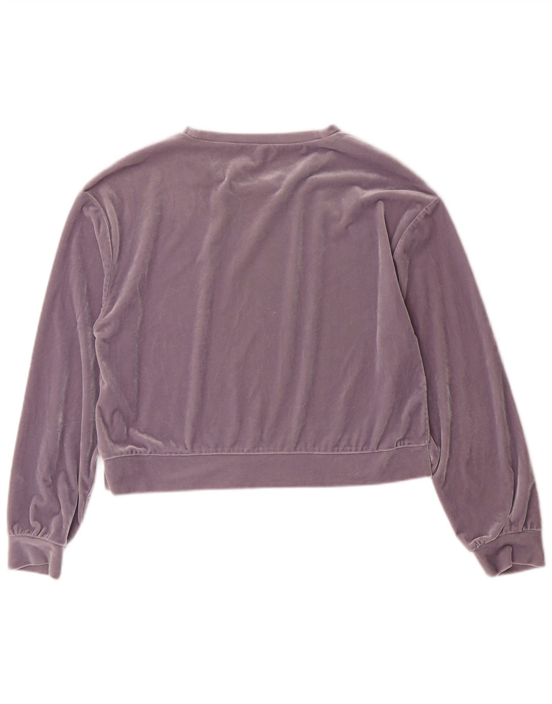 Γυναικεία Zara Loose Fit Crop Μακρυμάνικο UK 10 Small Purple Polyester