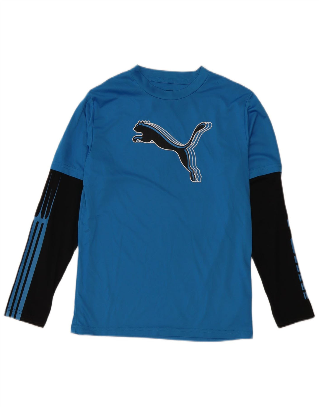 Puma Boys Graphic Top Μακρύ μανίκι 11-12 ετών Μπλε πολύχρωμο πολυεστέρας