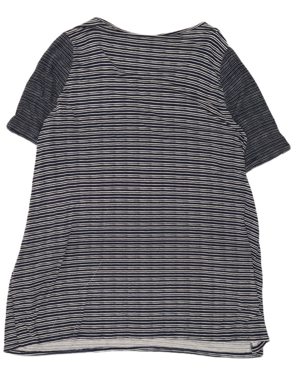 Marks & Spencer Γυναικείο T-Shirt Φόρεμα UK 20 2XL Navy Blue ριγέ