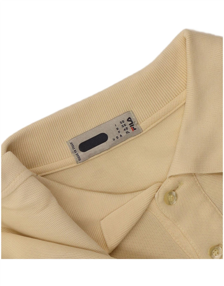 Fila Ανδρικό Πόλο Μπλουζάκι IT 56 XL Κίτρινο