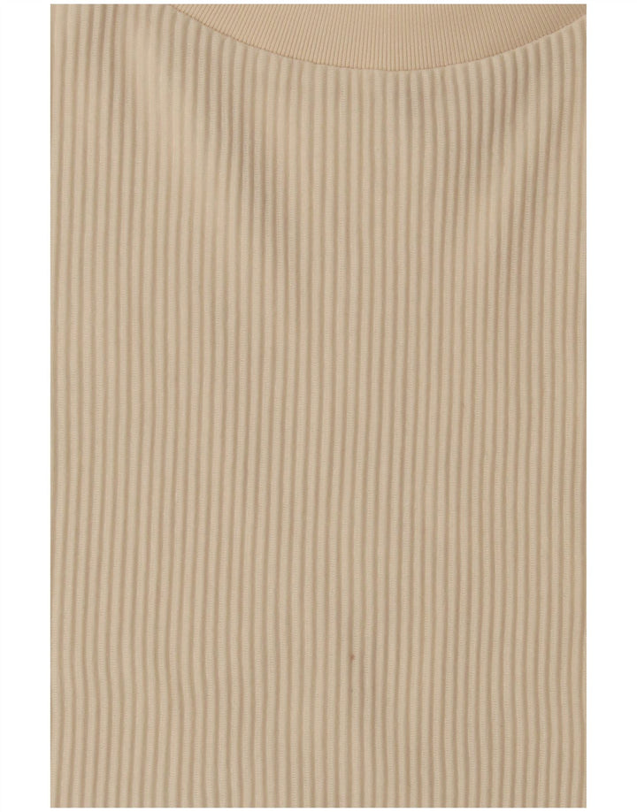 Adidas Γυναικείο Γιλέκο Oversized Top UK 8 Small Beige Polyester