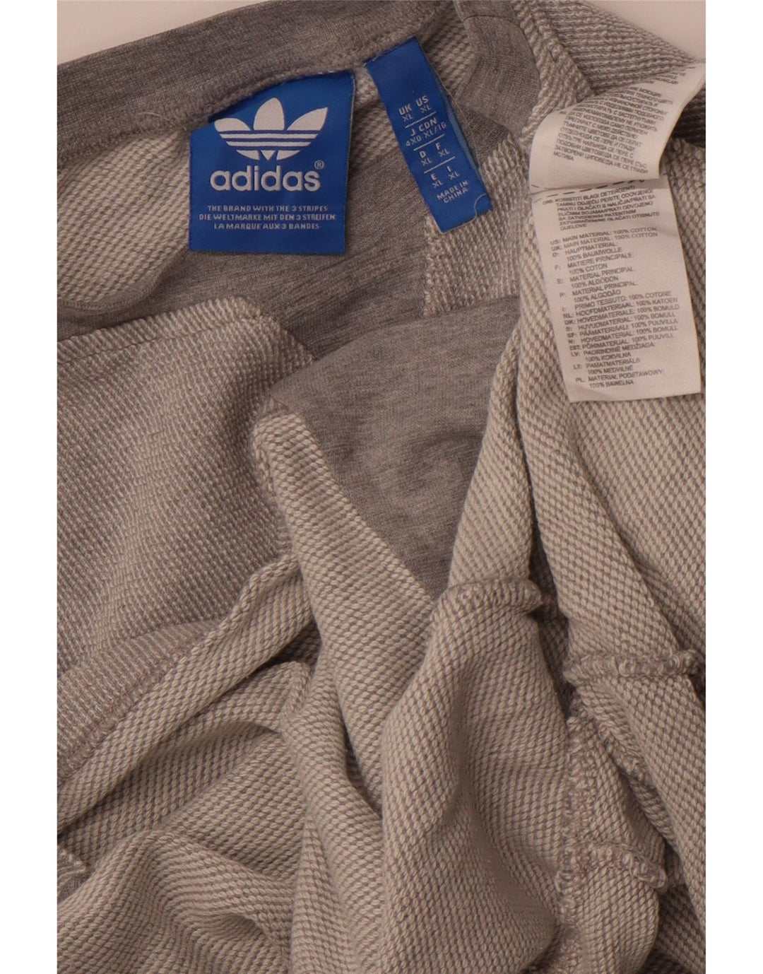 Γυναικείο φούτερ ADIDAS Oversized Jumper UK 18 XL Γκρι βαμβακερό