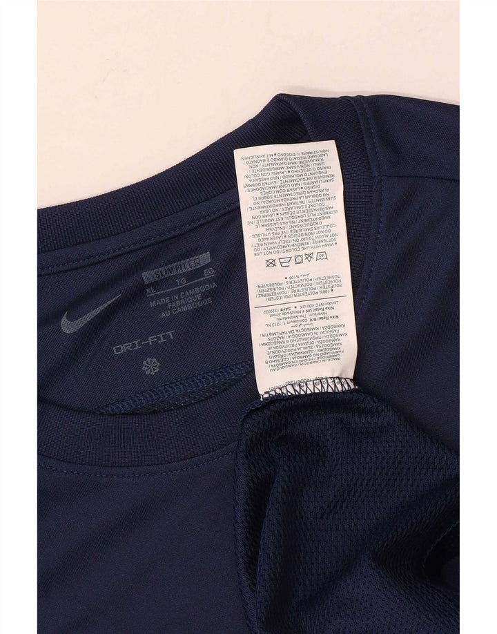 Ανδρικό Nike Dri Fit Slim Fit Μακρυμάνικο XL Navy Blue Polyester