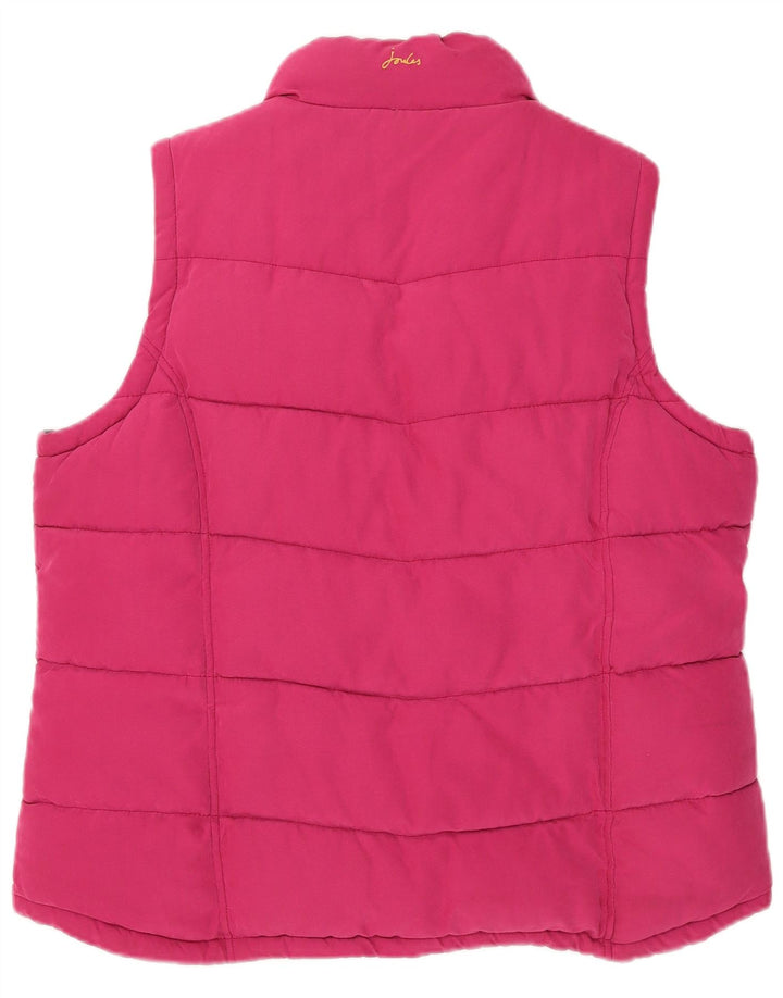 Joules Womens Padded Gilet UK 14 Large Pink