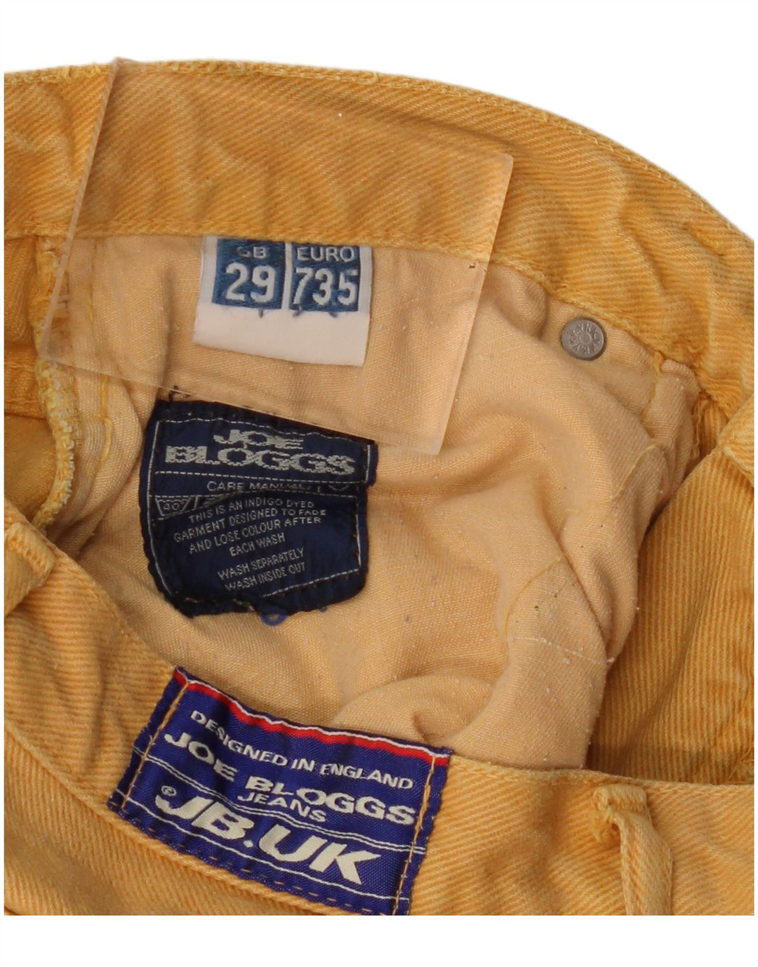 Joe Bloggs Γυναικεία Τζιν με κωνικό χρώμα W29 L29 Κίτρινο