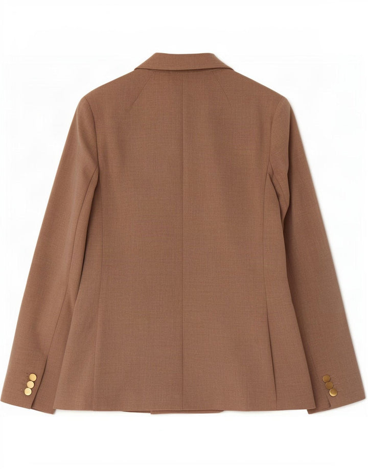 Marks & Spencer Γυναικείο σακάκι με διπλό στήθος UK 8 Small Beige