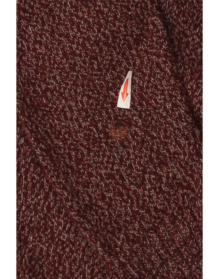 Ανδρικό πουλόβερ Barbour Crew Neck Jumper Μαλλί μεσαίο μπορντό
