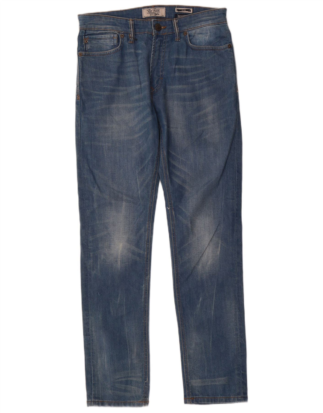 Fat Face Ανδρικό Slim Jeans W32 L32 Μπλε βαμβακερό