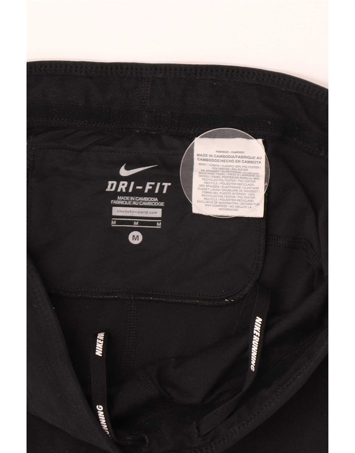 Γυναικεία κολάν Nike Dri Fit UK 12 μεσαίου μαύρου πολυεστέρα