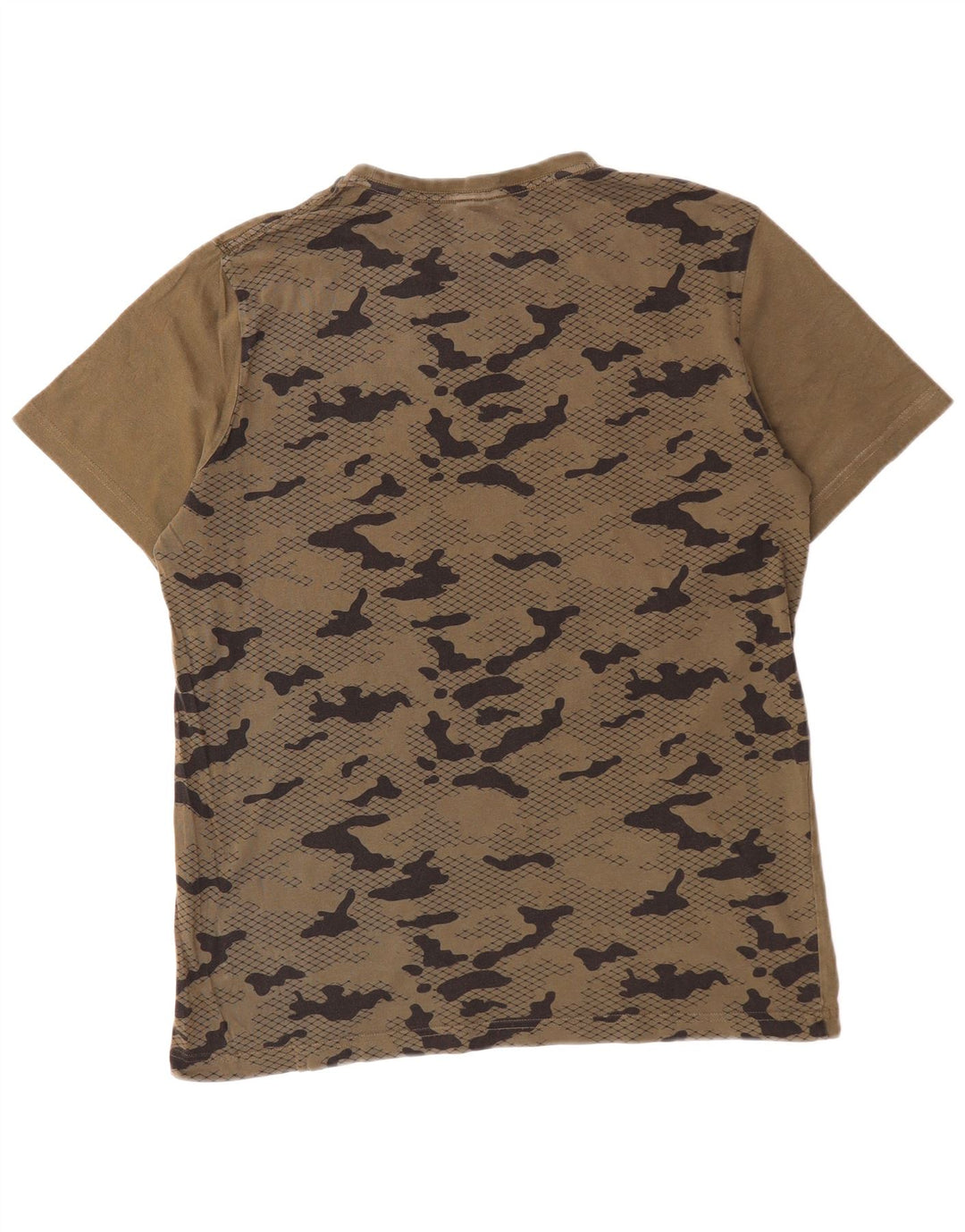 Ανδρικό γραφικό T-Shirt PUMA Top Large Khaki Camouflage Βαμβακερό