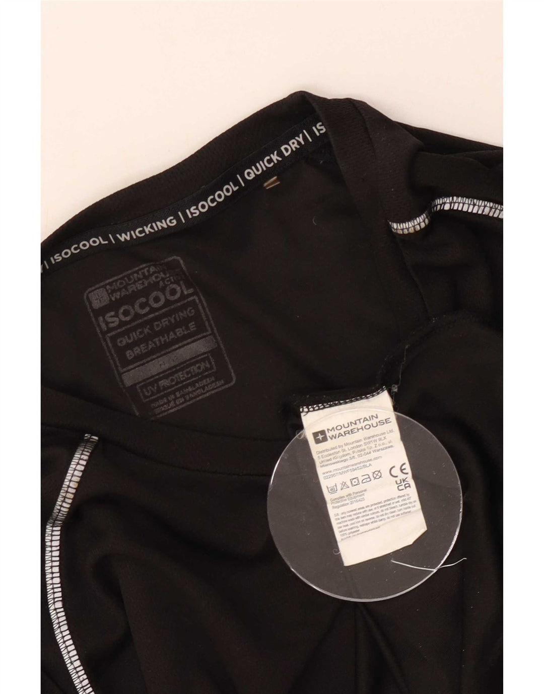 Ανδρικό T-Shirt Mountain Warehouse Top Large Μαύρο Πολυεστέρας