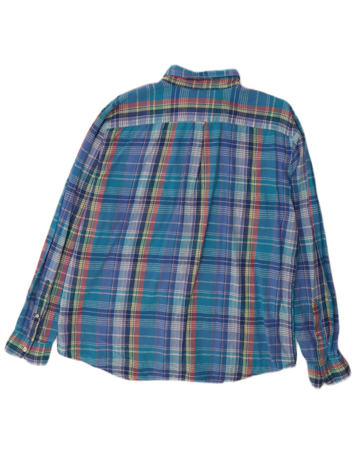 Ανδρικό φανελένιο πουκάμισο DOCKERS Slim Fit XL Blue Check