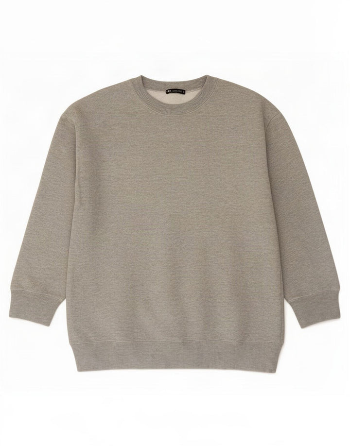 Zara Ανδρικό Φούτερ Jumper Μικρό Γκρι Πολυεστέρας