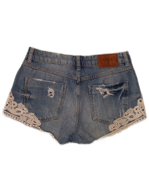 Zara Γυναικείο τζιν σορτς EU 32 2XS W22 Μπλε βαμβακερό